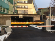 Schrankenanlage in Verbindung mit Hochsicherheitsschranke