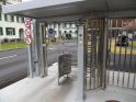 Drehkreuz mit Fahrrad-Durchgang und seitlicher Gehtüre