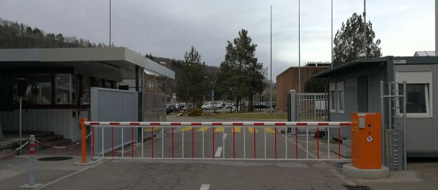 Schrankenanlage mit Unterkriechschutz