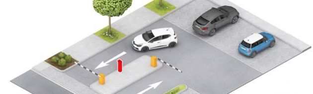 Einfacher Parkplatz