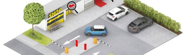 Exklusiver Kundenparkplatz